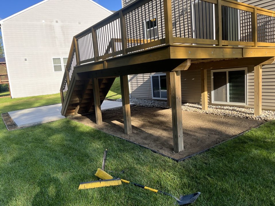 Hardscape paver detail work by JB's Landscaping Michigan